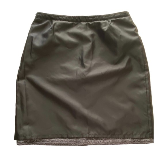 Ann Taylor Loft Knee Length Pencil Skirt Slant Pockets Size 4 Black Grey White - Picture 3 of 8
